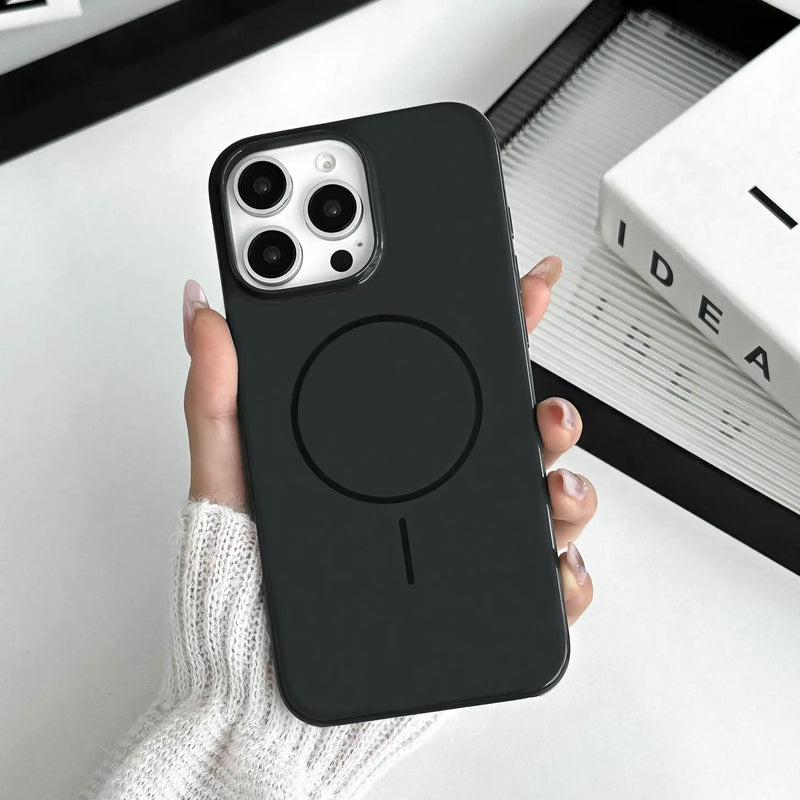 Case Minimalista Magnética Brilhante para iPhone